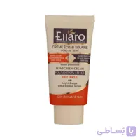 کرم ضد آفتاب با پوشش کرم پودری فاقد چربی با spf30(بژ روشن)الارو