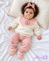 دورس و شلوار بچگانه دخترانه وارداتی خزدار little bunny