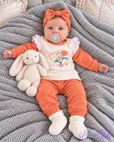 دورس و شلوار نوزادی دخترانه وارداتی Rabbit