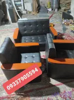 مبل نیم ست اداری با چرم خارجی شرکتی رنگ بندی مختلف ارسال به سراسر ایران