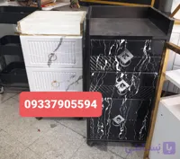 ترولی سه کشو آرایشگاهی مدل سنگی شرکتی در رنگ بندی مختلف ارسال به سراسر ایران