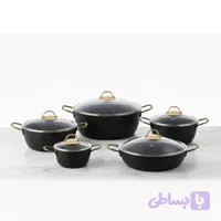 سرویس قابلمه 10 پارچه فورج گرانیتی تیارا مدل TDF-10SPTG