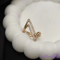 انگشتر ژوپینگ زنانه طرح طلا شیک نگین دار کد 10495