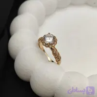 انگشتر ژوپینگ تک نگین زنانه ظریف و خاص مناسب خواستگاری کد 10500