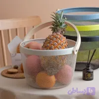سبد نظم‌دهنده گرد ایکیا (با دسته چوبی) (کد C13CK)