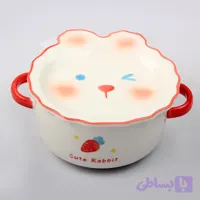سوپ خوری و قابلمه سرامیکی کودک طرح حیوانات