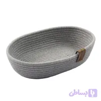 سبد مکرومه بافی بیضی