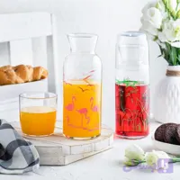 بطری شیشه ای لیواندار |چاپدار مانیا مدل مانا