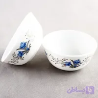 پیاله آرکوپال گل آبی 6 عددی مدل رمانتیک کد 120