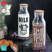 بطری شیشه ای مانیا مدل آکوا با درب چوب پنبه ای