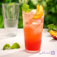 لیوان شیشه ای 500 سی سی لیمون | 6 عددی