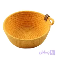 سبد مکرومه بافی تک دسته متوسط