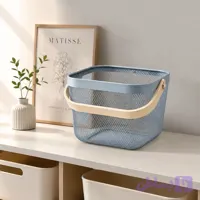 سبد نظم‌دهنده گرد ایکیا (با دسته چوبی)