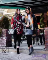 شال موهر طرح لوزی کد 175