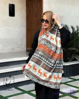 شال موهر طرح گوزن کد 291