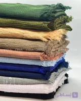 شال بیسیک طرح پلیسه پفکی اکلیلی کد 331