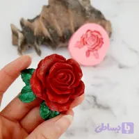 قالب شمع مدل گل رز سه برگ