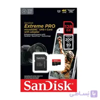 کارت حافظه سندیسک SanDisk Extreme Pro microSD Card 128GB 200M\s