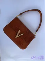 کیف دستی زنانه لیزارد عسلی تیره