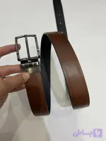 کمربند چرم دورو با سگک چرخشی