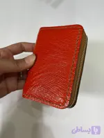 جاکارتی چرم آکاردئونی دورزیپ لیزارد عسلی