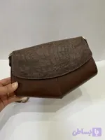 کیف دوشی چرم زنانه قهوه ای تیره