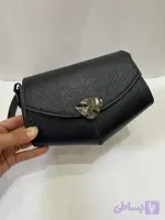 کیف دوشی چرم زنانه سرمه ای
