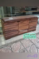 جاکفشی نشیمن دار یا نیمکتی سه درب قهوه ای