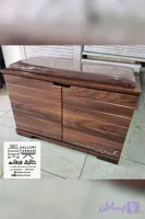 جاکفشی دو درب نشیمن دار قهوه ای پررنگ ( کلیاف )