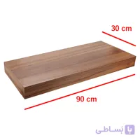 شلف mdf پایه فلزی مخفی (آسان نصب پردیس) ابعاد 120*30