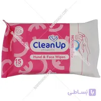 دستمال مرطوب دست و صورت کلین آپ