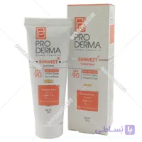 کرم ضد آفتاب و ضد پیری پرودرما بژ طبیعی برای انواع پوست spf90