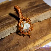 گردنبند سیم پیچ عقیق شجر بهاره