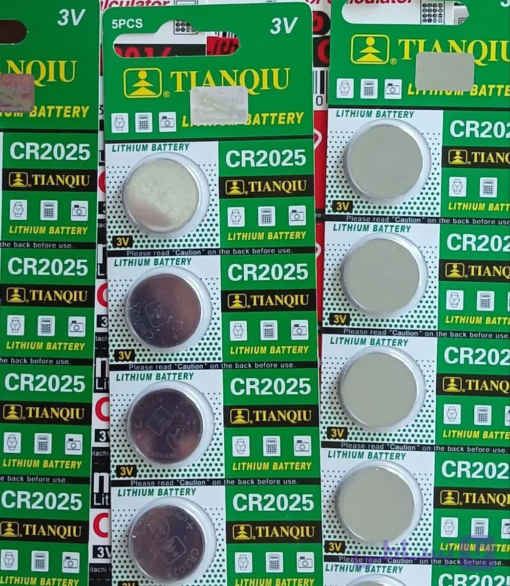 باتری سکه ای TIANQIUمدل CR2025(بسته 5عددی..هزینه ارسال ۵۰.۰۰۰ت)