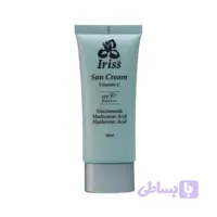 کرم ضد آفتاب بی رنگ صورت آیریس آس SPF 50 مدل VITAMIN C محافظ UVA ،UVB