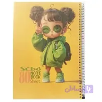 دفتر مشق 80 برگ سیمی مدل Sibo
