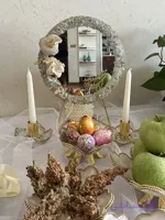ست هفت‌سین رزینی مدل عروس با تکنیک مرجانی