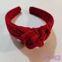 تل گره ای مخمل رنگ قرمز