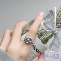 0137. انگشتر نقره مدل بابونه