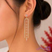 گوشواره آویز کریستالی آرتمیس