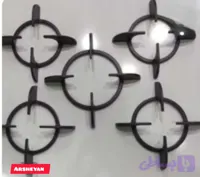 چدن اجاق گاز رومیزی ۵ تکه مدل کنی - کیفیت درجه ۱ و استاندارد (وزن ۳.۹ کیلوگرم)