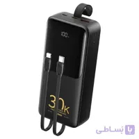 پاوربانک ۳۰۰۰۰ میلی‌آمپر ریمکس مدل RPP-440 به همراه کابل USB-C و لایتنینگ