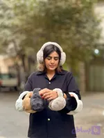 گوش‌گیر بافت زمستانی زنانه و بچگانه