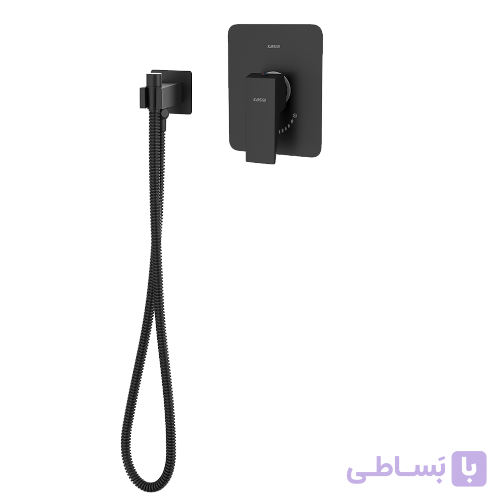 ملزومات توالت توکار کسری مدل دامون مشکی