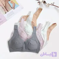 نیم تنه نخی راحتی بدون پد سایز بزرگ زنانه XL تا XXXL