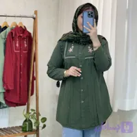 مانتو زنانه گلدوزی مدل آنا
