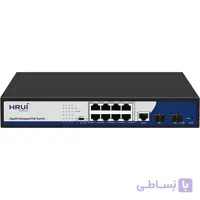 سوئیچ مدیریتی PoE گیگ اچ ار یو ای HRUI HR901-AFGM-82NS