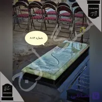 سنگ قبر مرمر سبز درجه یک طرح شکوه سبز . شماره 8082