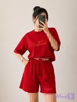 ست کراپ و شلوارک اسنوپی زنانه 1360