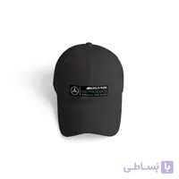 کلاه کتان مشکی بنز petronas - بایقوش